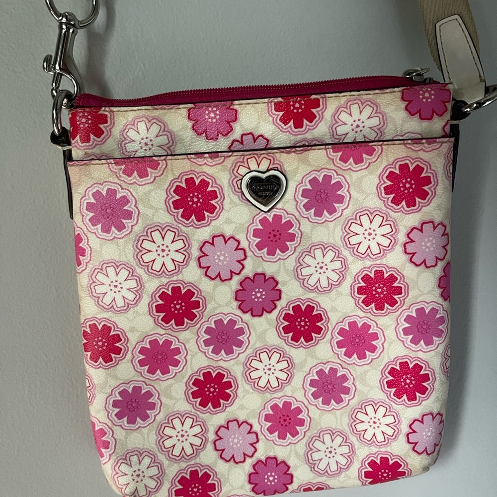 Vintage Coach Floral Crossbody Bag